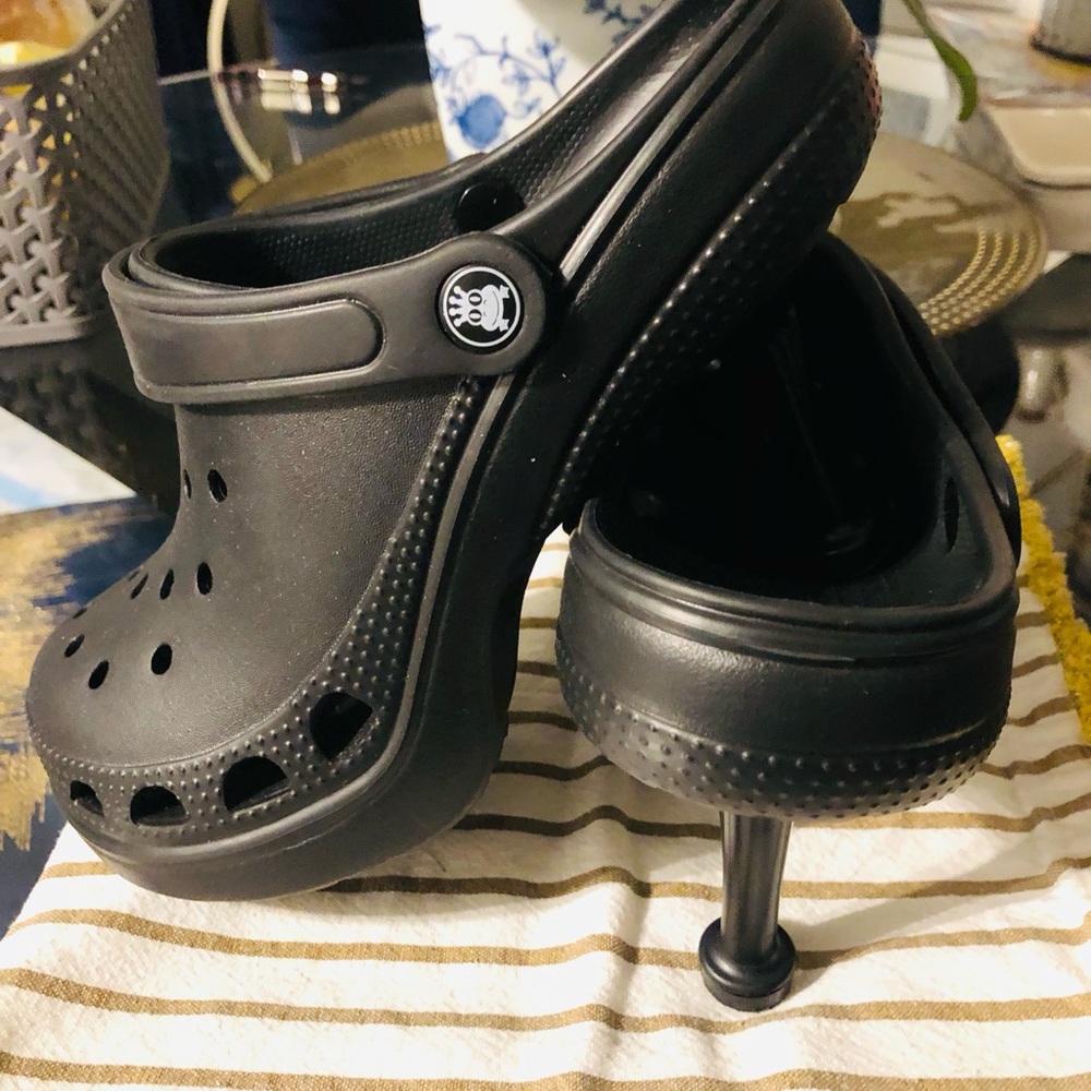 CROC LIKE HEELS-UNIQUE AND WORN ONCE